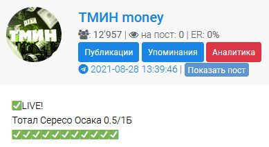 Каппер ТМИН money Телеграмм