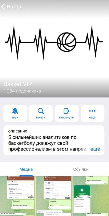 Basket VIP Телеграмм канал